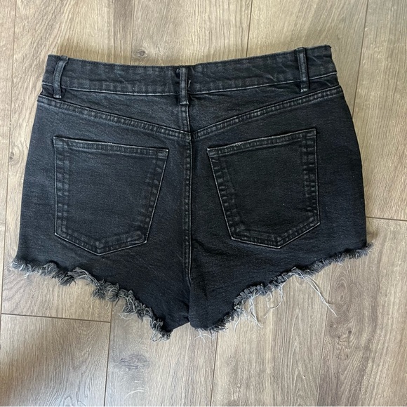 Zara Jean Shorts Black Size 8 - Picture 5 of 6